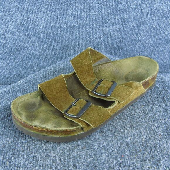 Birkenstock Arizona Women Slide Sandal Shoes Size 8 Wide‎ Brown Suede - Picture 1 of 10